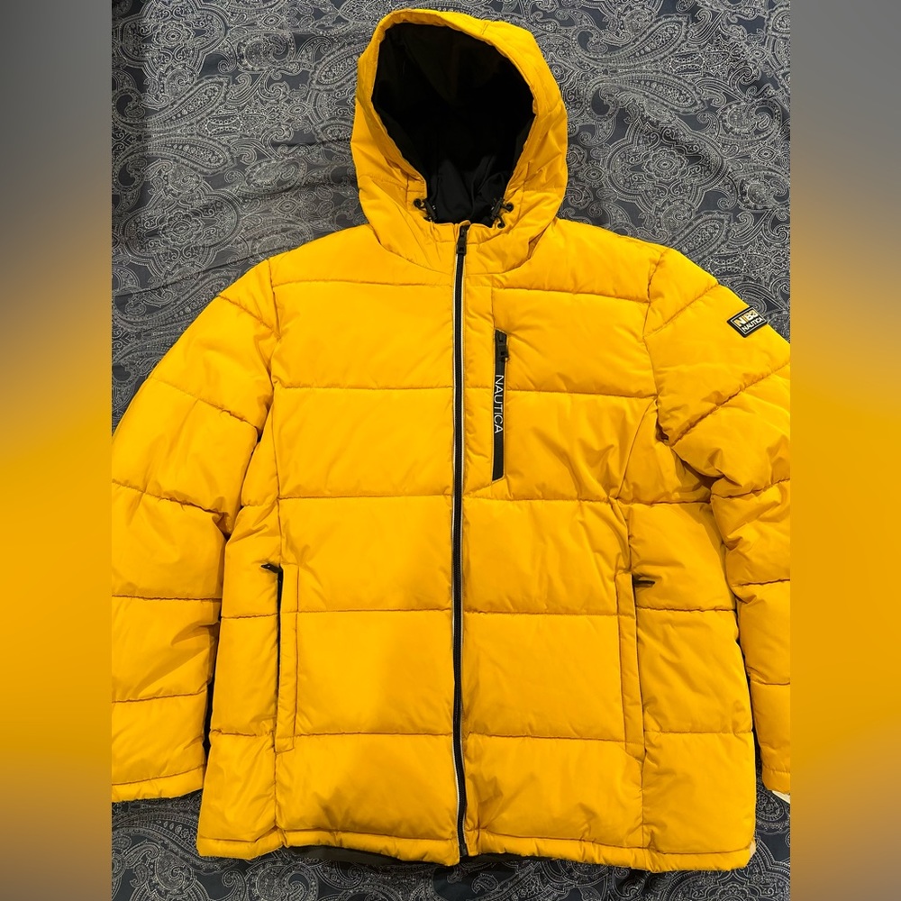 Nautica Men's Hooded Parka Jacket, Water and Wind Resistant